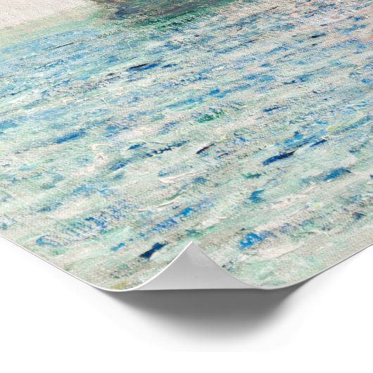 Claude Monet The Cliffs at Étretat Malerei Poster (Ecke)