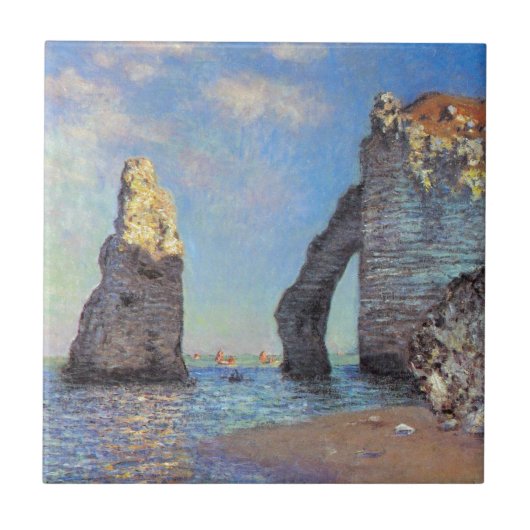 Claude Monet // The Cliffs of Etretat Fliese (Vorderseite)