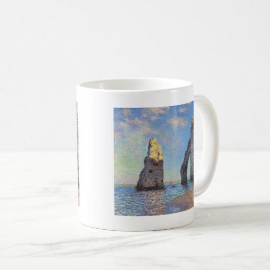 Claude Monet // The Cliffs of Etretat Kaffeetasse (VorderseiteRechts)