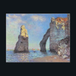 Claude Monet // The Cliffs of Etretat Postkarte<br><div class="desc">Ein Werk des berühmten Impressionisten Claude Monet.</div>