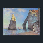 Claude Monet // The Cliffs of Etretat Postkarte<br><div class="desc">Ein Werk des berühmten Impressionisten Claude Monet.</div>