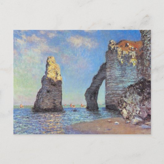 Claude Monet // The Cliffs of Etretat Postkarte (Vorderseite)