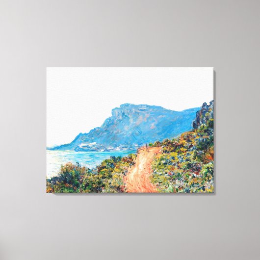 Claude Monet The Corniche bei Monaco Leinwanddruck (Vorderseite)