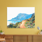Claude Monet The Corniche bei Monaco Leinwanddruck (Insitu (Wohnzimmer))