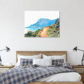 Claude Monet The Corniche bei Monaco Leinwanddruck (Insitu (Schlafzimmer))