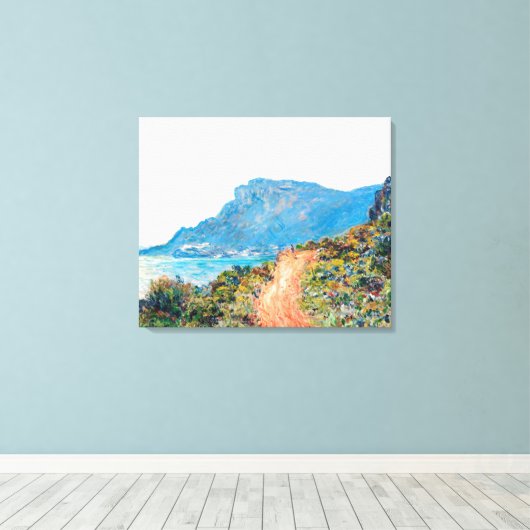 Claude Monet The Corniche bei Monaco Leinwanddruck (Insitu (Holzboden))