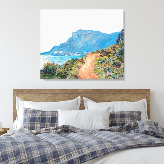 Claude Monet The Corniche bei Monaco Leinwanddruck (Insitu (Schlafzimmer))