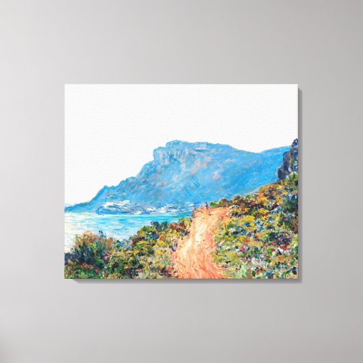 Claude Monet The Corniche bei Monaco Leinwanddruck (Vorderseite)