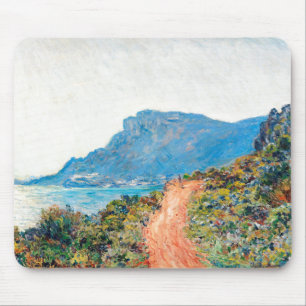 Claude Monet The Corniche bei Monaco Mousepad