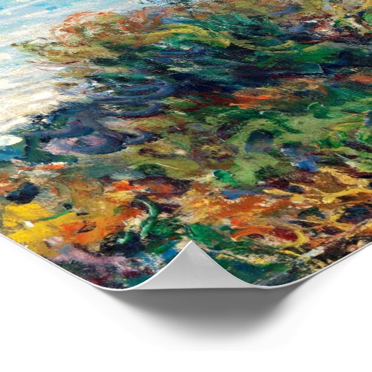 Claude Monet The Corniche bei Monaco Poster (Ecke)