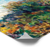 Claude Monet The Corniche bei Monaco Poster (Ecke)