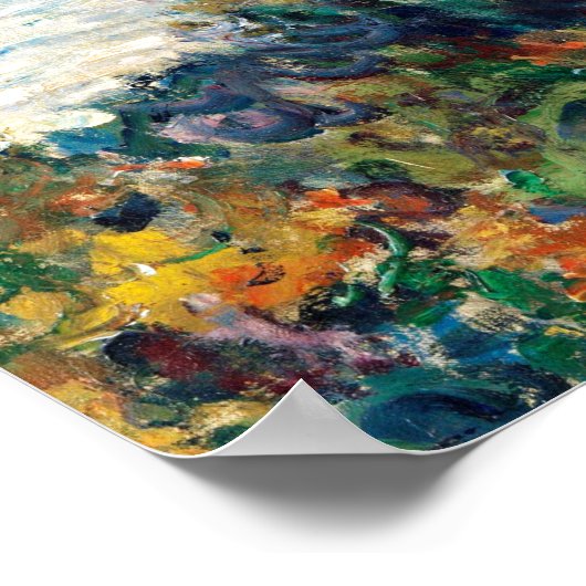 Claude Monet The Corniche bei Monaco Poster (Ecke)