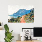 Claude Monet The Corniche bei Monaco Poster (Heimbüro)
