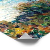 Claude Monet The Corniche bei Monaco Poster (Ecke)