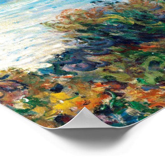 Claude Monet The Corniche bei Monaco Poster (Ecke)