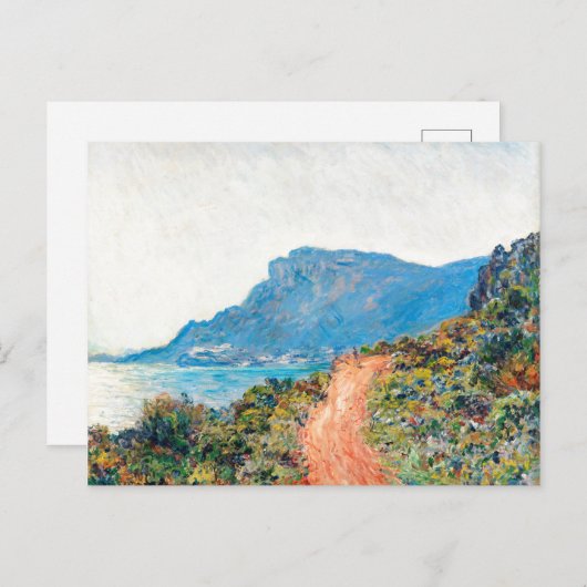 Claude Monet The Corniche bei Monaco Postkarte (Vorne/Hinten)