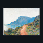 Claude Monet The Corniche bei Monaco Postkarte<br><div class="desc">Impressionistische Landschaftsmalerei von Claude Monet - Klassische Meisterwerke - Claude Monets Nature Painting Series - Die Corniche bei Monaco von Claude Monet.</div>