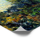 Claude Monet, The Corniche of Monaco, Poster (Ecke)