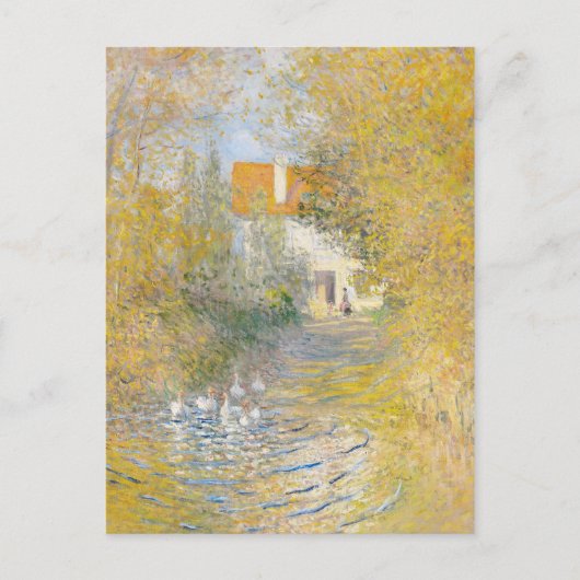Claude Monet The Duck Pond Malerei Art Print Postkarte (Vorderseite)