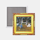 Claude Monet, The Edge of a Wood Magnet (Vorderseite/Rückseite)