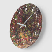 Claude Monet | The Garden Path at Giverny Große Wanduhr (Winkel)