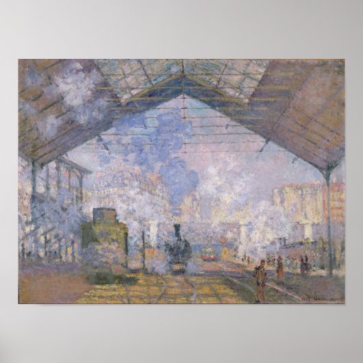 Claude Monet | The Gare St. Lazare, 1877 Poster (Vorne)