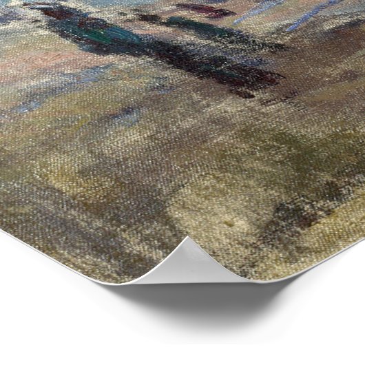 CLAUDE MONET - The gare st. Lazare 1877 Poster (Ecke)