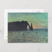 Claude Monet | The Hollow Needle at Etretat, 1883 Postkarte (Vorne/Hinten)