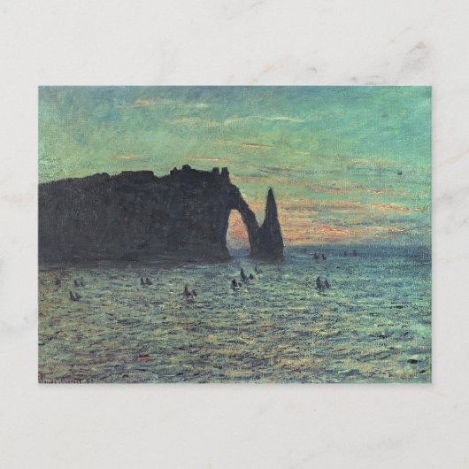 Claude Monet | The Hollow Needle at Etretat, 1883 Postkarte (Vorderseite)