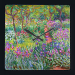 Claude Monet: The Iris Garden at Giverny Quadratische Wanduhr<br><div class="desc">A colorful classic wall clock featuring the iris garden at Giverny,  painted by the French impressionist painter Claude Monet. 






com</div>