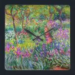 Claude Monet: The Iris Garden at Giverny Quadratische Wanduhr<br><div class="desc">A colorful classic wall clock featuring the iris garden at Giverny,  painted by the French impressionist painter Claude Monet. 






com</div>