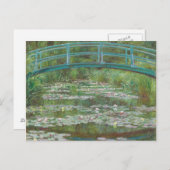 Claude Monet | The Japanese Footbridge, 1899 Postkarte (Vorne/Hinten)