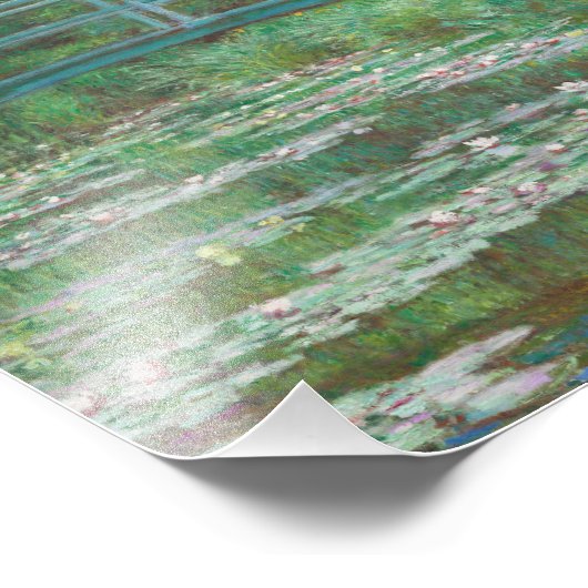 Claude Monet - The Japanese Footbridge Fotodruck (Ecke)