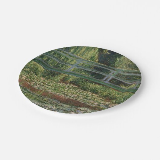 Claude Monet - The Japanese Footbridge Pappteller (Schrägansicht)