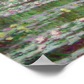 Claude Monet - The Japanese Footbridge Poster (Ecke)