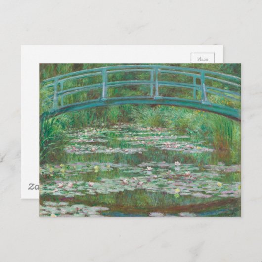 Claude Monet - The Japanese Footbridge Postkarte (Vorne/Hinten)