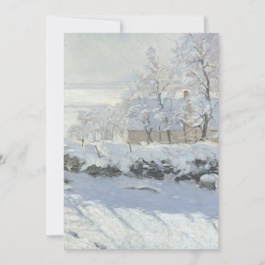 Claude Monet The Magpie Einladung (Vorderseite)