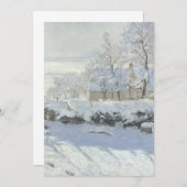 Claude Monet The Magpie Einladung (Vorne/Hinten)
