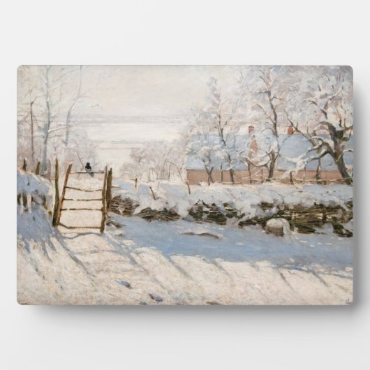 Claude Monet - The Magpie Fotoplatte (Vorderseite)