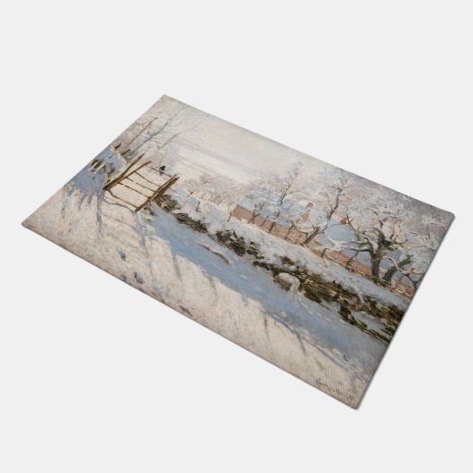 Claude Monet - The Magpie Fußmatte (Schrägansicht)