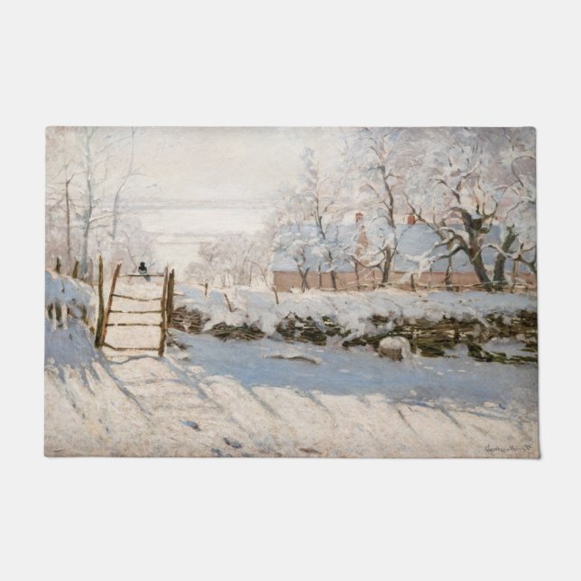 Claude Monet - The Magpie Fußmatte (Vorderseite)