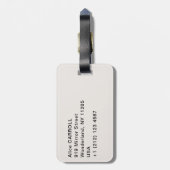 Claude Monet - The Magpie Gepäckanhänger (Rückseite vertikal)