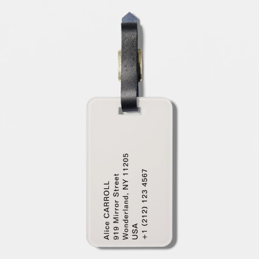 Claude Monet - The Magpie Gepäckanhänger (Rückseite vertikal)