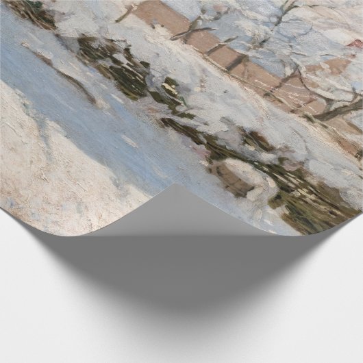 Claude Monet - The Magpie Geschenkpapier (Ecke)