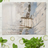 Claude Monet - The Magpie Geschirrtuch (Gefaltet)