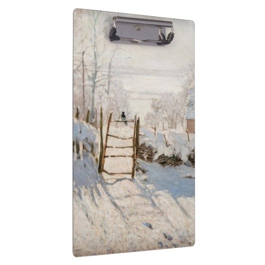 Claude Monet - The Magpie Klemmbrett (Rechts)
