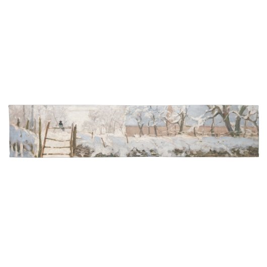 Claude Monet - The Magpie Kurzer Tischläufer (Horizontal)