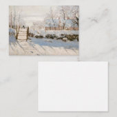 Claude Monet - The Magpie Mitteilungskarte (Vorne/Hinten)
