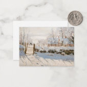 Claude Monet - The Magpie Mitteilungskarte (Vorderseite/Rückseite Beispiel)
