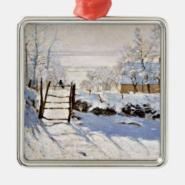 Claude Monet, The Magpie, Ornament Aus Metall